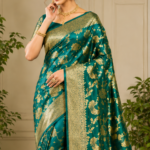 White Silk Linen with Small Gold Border Saree (Copy)